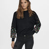 Only Brooke Round Neck Flower Sweater Dames - Maat S