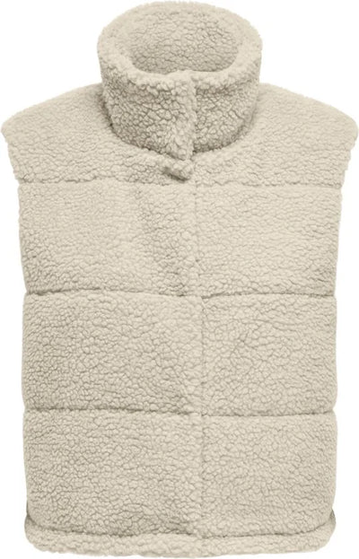 Only Sandra Teddy Bodywarmer Dames - Maat L