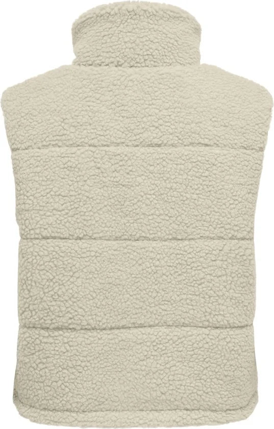 Only Sandra Teddy Bodywarmer Dames - Maat L