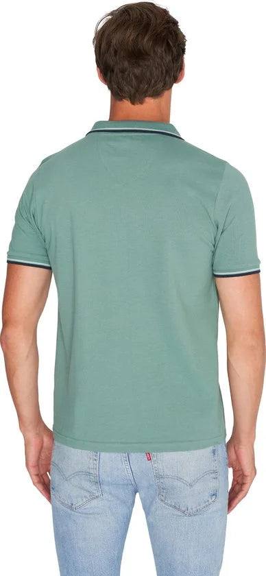 Mario Russo Polo shirt Edward - Polo Shirt Heren - Poloshirts heren - Katoen - Mid Groen