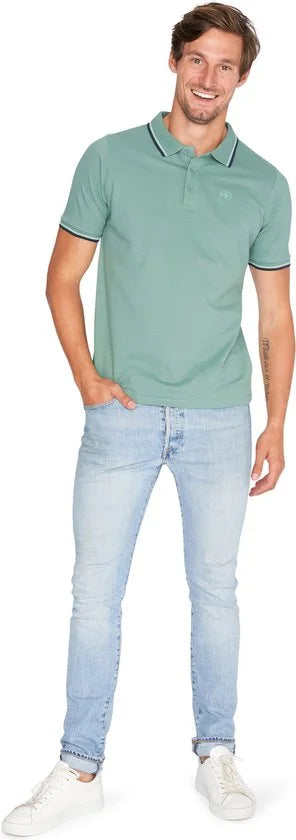 Mario Russo Polo shirt Edward - Polo Shirt Heren - Poloshirts heren - Katoen - Mid Groen