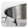 BK Excellent RVS kookpannenset 5 delig - Ø16cm tot Ø24cm - Inductie pannenset - Vaatwasserbestendig - Ovenbestendig tot 230° - met deksels - maatverd
