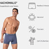 Muchachomalo Heren Boxershorts – 3 Pack Bamboe – Zacht Ondergoed – Maat XXL - Mannen Bamboo Onderbroeken