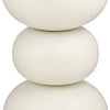Mica Decorations Luna Bijzettafel - H46 x Ø32 cm - IJzer - Off-white