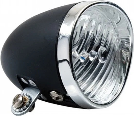 Koplamp Nostalgie led zwart incl.batteri