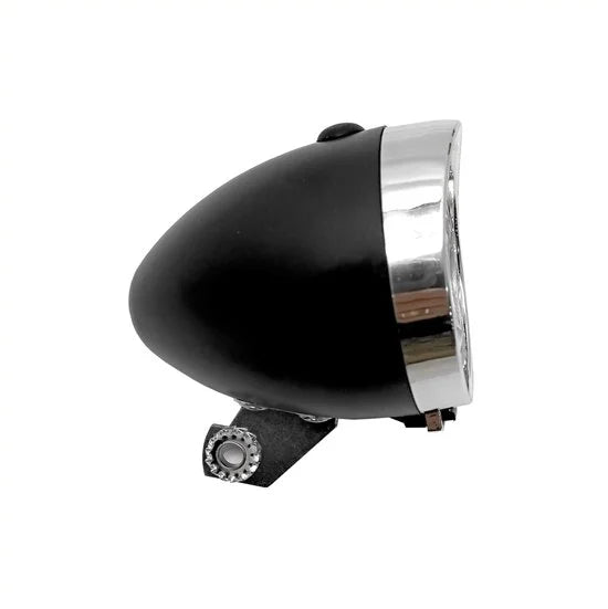 Koplamp Nostalgie led zwart incl.batteri