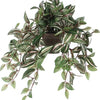 Mica Decorations Kunstplant Tradescantia vader hangplant - 45 cm - groen - Kunstplanten/nepplanten