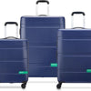 Delsey Paris x United Colors Of Benetton - Kofferset Now - 3 delig - Handbagage 34L + ruimbagage 65L en 93L – Blauw