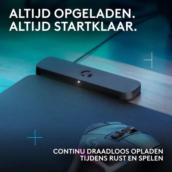 Logitech G Powerplay 2 - Muismat en Draadloos Oplaadstation - Zwart