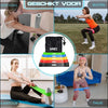 Sanbo Weerstandsbanden - set van 5 stuks - Extra sterk tot 18kg - 5 Kleuren - Incl. Opbergzakje - Resistance band set - Fitness Elastiek - Booty Band