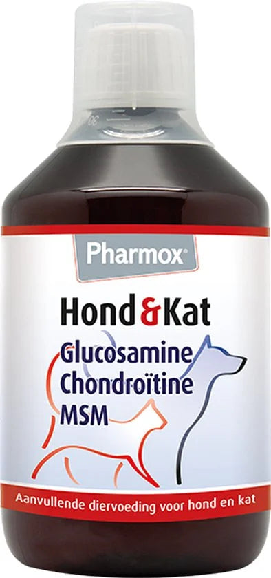 Pharmox Hond & Kat Glucosamine 500 ml - Belangrijke bouwsteen voor honden en katten