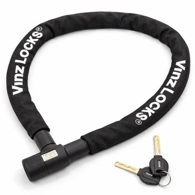 VINZ Ventoux Fietsslot - 1,5 Meter Lang - Easyclick Sluiting - Lichtgewicht Kettingslot - Gehard Staal - 150cm