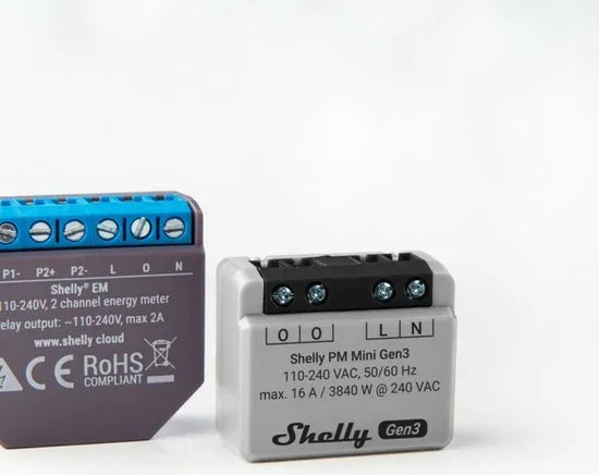 Shelly Pm Mini Gen3 Wifi Bluetooth-Controller Voor Smart Home