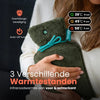 Qnuss Elektrische Kruik XL - Duurzaam & Draadloos - Oplaadbaar - Infraroodwarmte - Waterkruik - 40x20 cm - Groen - Inclusief Powerbank