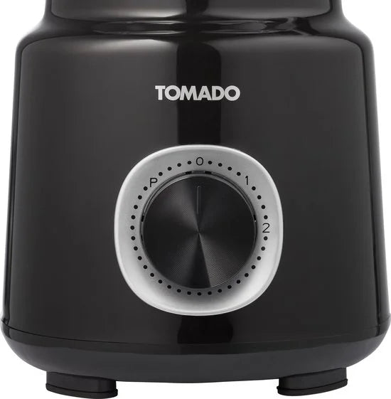 Tomado TTB1501B - Blender – Smoothie maker - 1,5 liter - 2 snelheden - 500W - Pulsestand - Deksel beveiliging – Zwart