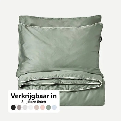 Cloudpillo Beddengoed (incl. 2 kussenslopen 55x75) - Extra zacht, Ademend en Antibacterieel - Vochtbestendig met verborgen rits - Sage Green - 200x22