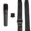 JBL PartyBox On The Go 2 – Draagbare Bluetooth Speaker - Met Draadloze Microfoon - Handige Schouderriem - LED verlichting - Spatwaterdicht - Zwart