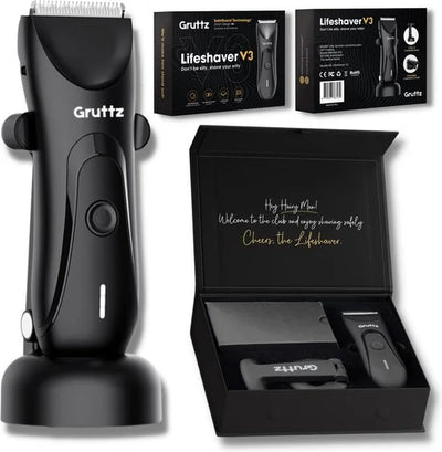 Gruttz Bodygroomer Mannen v3 - Body Trimmer - Gemaakt voor Schaamstreek - Inclusief Travelbag