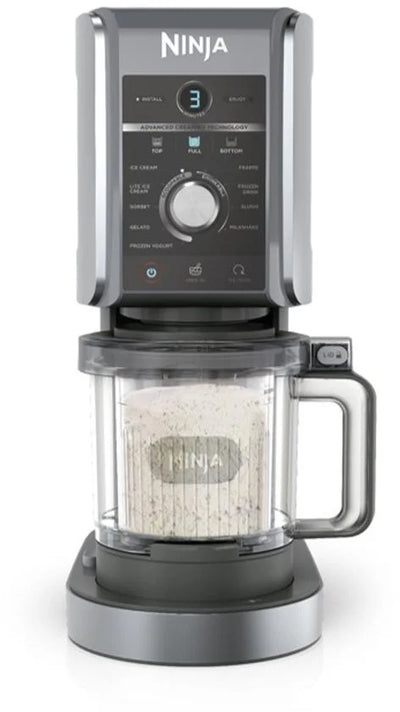 Ninja CREAMi Deluxe IJsmachine NC502EU – 10 Programma’s – Zwart – 1.4L – Zelf IJs, Sorbet, Gelato & Milkshakes Maken – Inclusief 2 Bekers