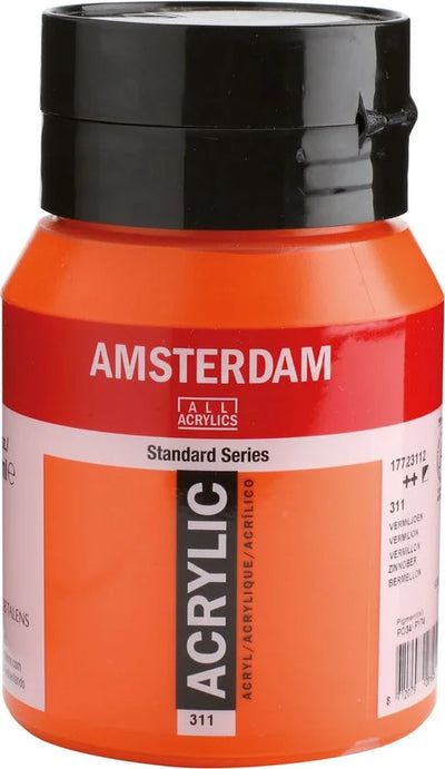 Amsterdam Standard Series Acrylverf Pot 500 ml Vermiljoen 311