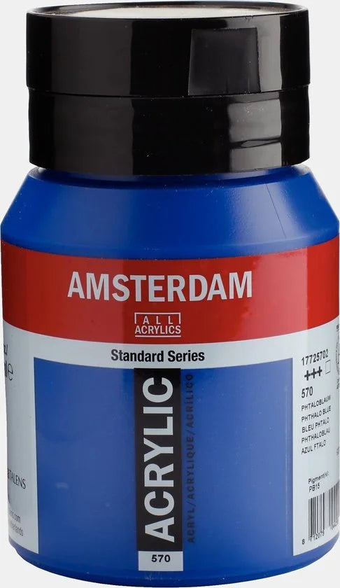 Amsterdam Standard Series Acrylverf Pot 500 ml Phtaloblauw 570