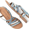 Lazamani - Zuri Dames Sandalen Denim - Maat 38
