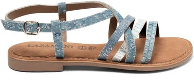 Lazamani - Zuri Dames Sandalen Denim - Maat 41