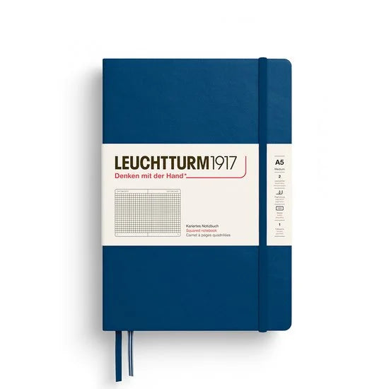 Leuchtturm1917 A5 Medium Notitieboek Squared/Geruit Indigo
