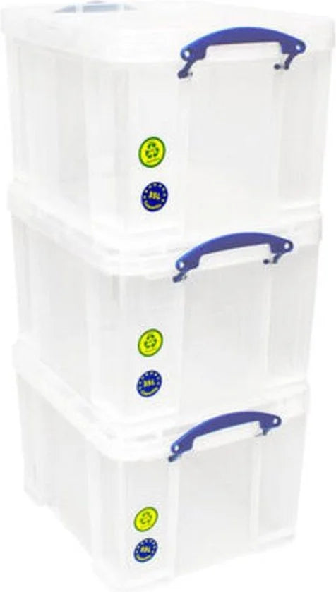 Opbergbox Really Useful 35 liter pak 3 dozen 480x390x310mm transpara..