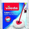 Vileda Turbo Classic 100% microfibre Vervanging - 1 per verpakking - Geschikt voor alle centrifugesystemen van Vileda - Voor harde vloeren