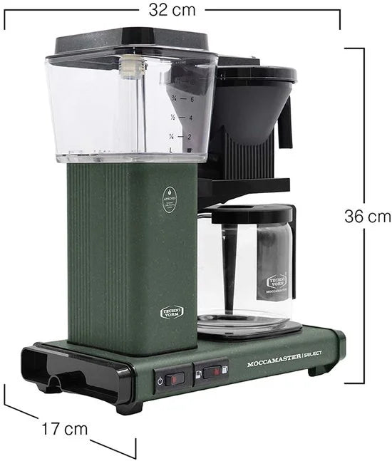 Moccamaster KBG Select - Filterkoffiezetapparaat - Forest Green - 5 jaar garantie