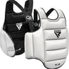 RDX Sports T2 CE Borstbeschermer - Body Protector - Boksen - Kickboksen - Karate - Taekwondo - Omkeerbaar Wit en Zwart - Maat: L/XL