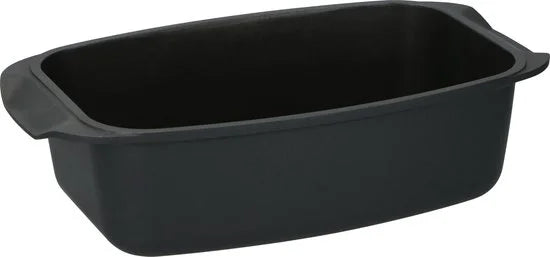 alpina Braadslede - Ovenschaal Rechthoekig - 39,5x22,5x10,8cm - 5.5L - RVS - Zwart
