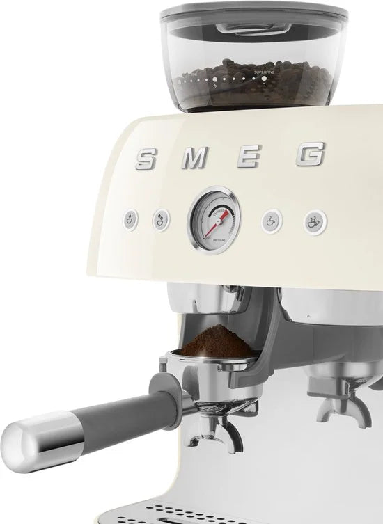 SMEG EGF03CREU - Espressomachine met geïntegreerde bonenmaler - Crème