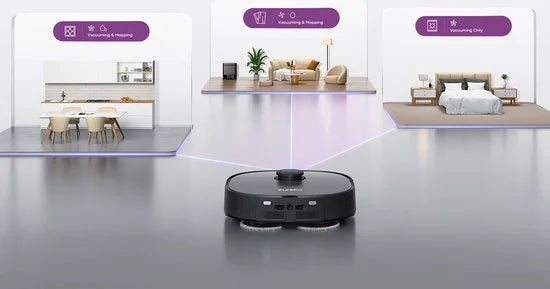 Eureka J15 Pro Ultra Black - Robotstofzuiger met dweilfunctie - zelfreinigend - slimme navigatie
