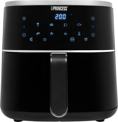 Princess Digitale Airfryer 182238 - 4 liter - PFAS vrij - Groot - Heteluchtfriteuse - Zwart - Digital Touchscreen - 8 Automatische Programma's - Incl