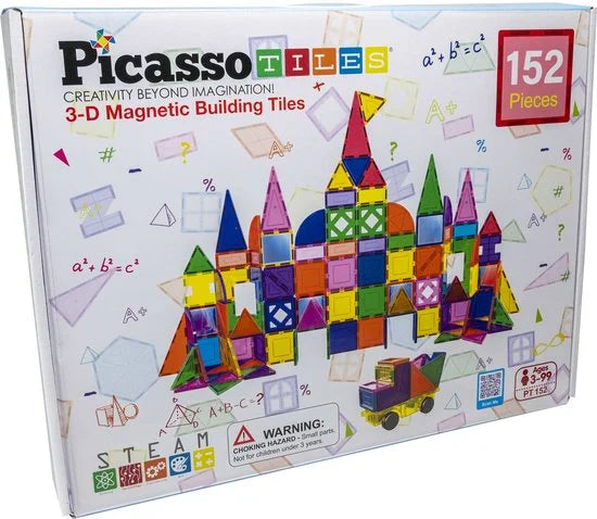 Tactic Picasso Tiles - Constructiespeelgoed - Magnetic Tiles - Magnetische Tegels - Blocks and Mirrors Set - STEM Speelgoed - Creatief Bouwspeelgoed