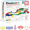 Tactic Picasso Tiles - Constructiespeelgoed - Magnetic Tiles - Magnetische Tegels - Race Track - STEM Speelgoed - Magnetische Racebaan met 2 LED auto