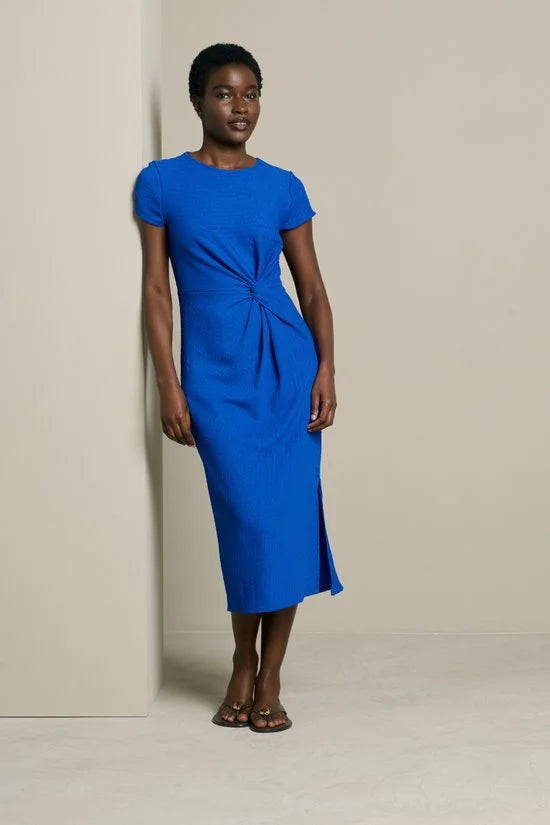 LolaLiza Jurk R Smocktwist 08104544 1619 Electric Blue Dames Maat - 3XL
