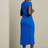 LolaLiza Jurk R Smocktwist 08104544 1619 Electric Blue Dames Maat - 3XL