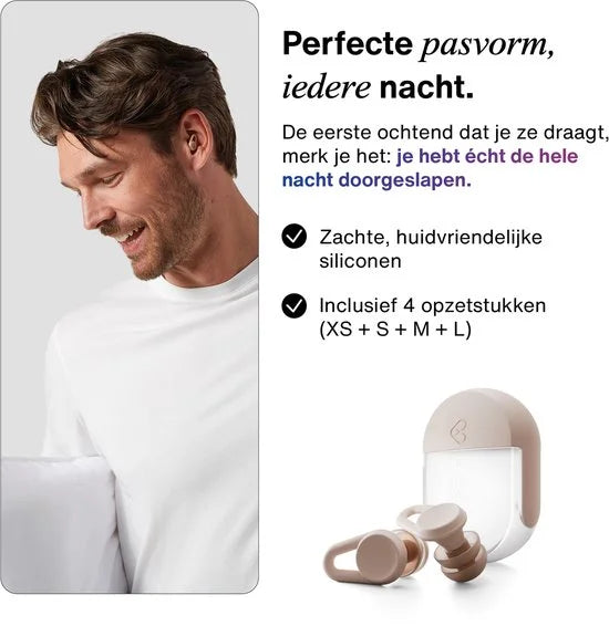 Hears - Oordoppen Slaap - Slaap Oordopjes - Sleep Plugs - Anti Snurk Oordoppen - Ultiem Comfort - Geschikt Voor Zij, Rug en Buik Slaapers - Milk & Ho
