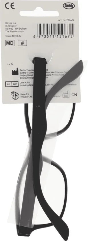 LTBD FLEX leesbril zwart soft touch +2,5 -