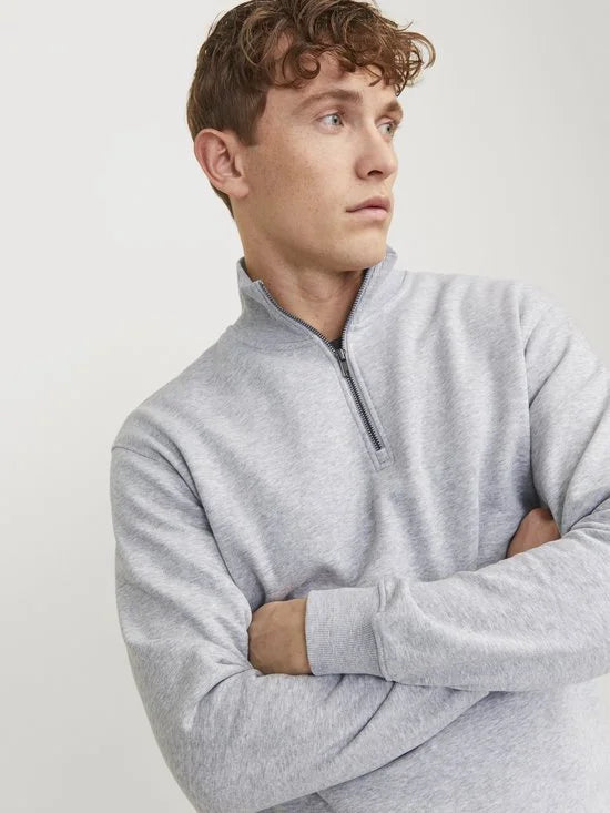 JACK&JONES - JJEBRADLEY SWEAT HALF ZIP NOOS - Heren - Sweaters