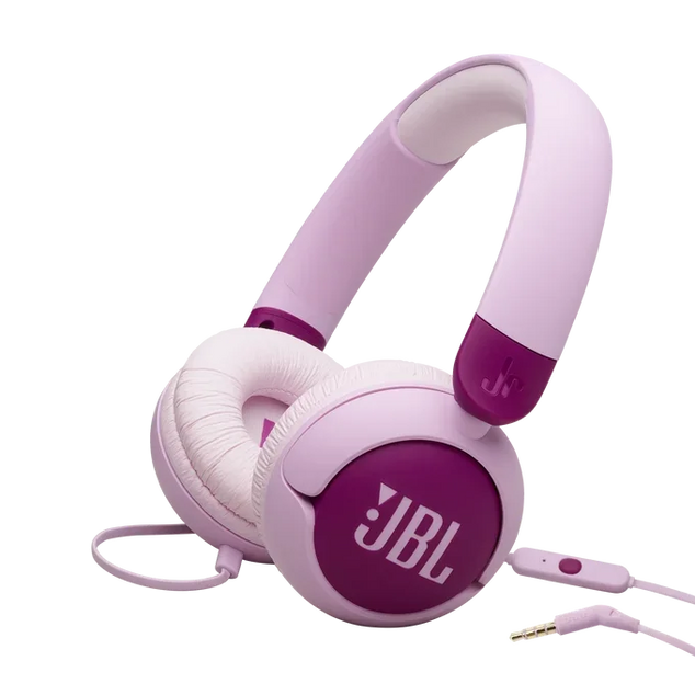 JBL Junior 320 - Kinderkoptelefoon - Bedrade Koptelefoon Kind - 85 dB Veilig Volume - On-ear - Met Microfoon - 3.5 mm Jack - Voor School & Tablet - R