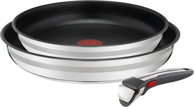 Tefal Pannenset Jamie Oliver Ingenio G6 (Set, 3-Delig) Zilver