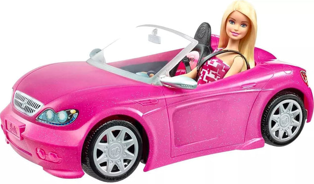 Barbie pop met glam cabrio auto – speelklaar in originele doos