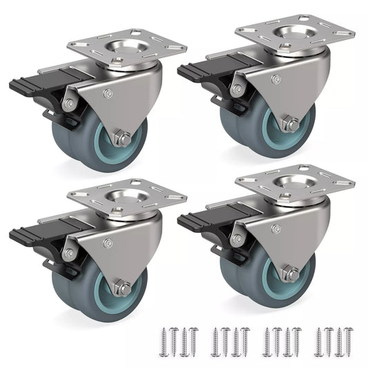 Ravn Haman N1032 meubelwielen 50 mm – set van 4, nieuw