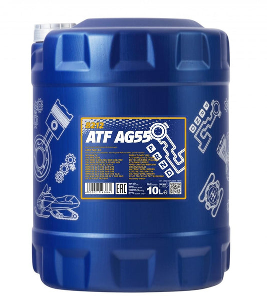 MANNOL ATF AG55 MN8212-10 – Synthetische ATF-olie voor 6-traps automatische transmissies (10L)